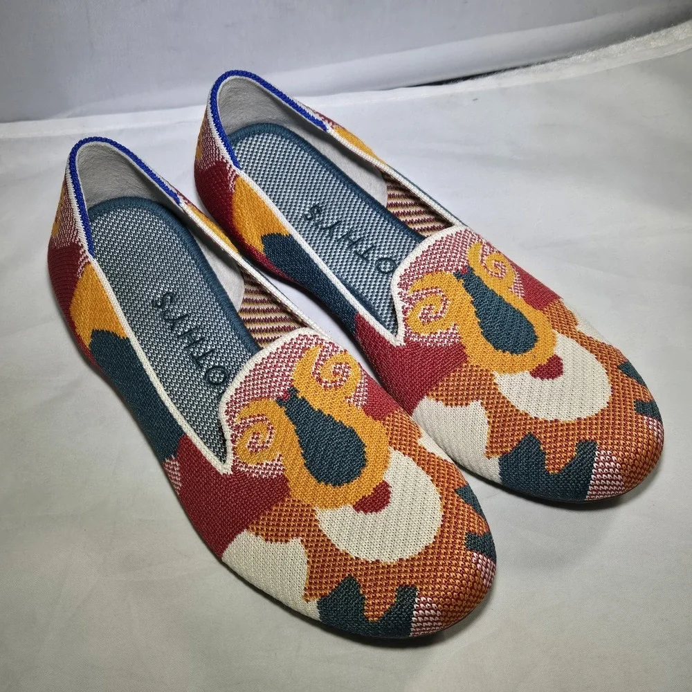 Rothy's Moroccan Amber Round Toe Loafers Womens Size 6.5 Flats Rare